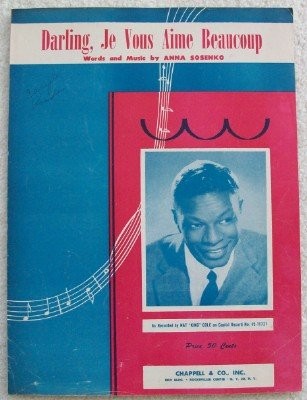Darling, Je Vous Aime Beaucoup Nat King Cole Voice, Piano, & Guitar Sheet music