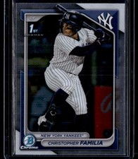 CHRISTOPHER FAMILIA 2024 BOWMAN CHROME RC NEW YORK YANKEES #BCP-154 1ST BOWMAN