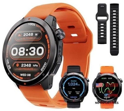 GPS Smart Watch for Men, 1.43'' AMOLED Outdoor Smartwatch with Compass Gray