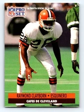1991 Pro Set Spanish #472 Raymond Clayborn Fresh Break EX-EXMINT