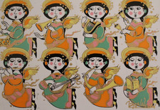 Rosenthal Postkarte Weihnachten Bj&ouml;rn Winnblad Motiv 22 Porzellan X-Mas Pottery