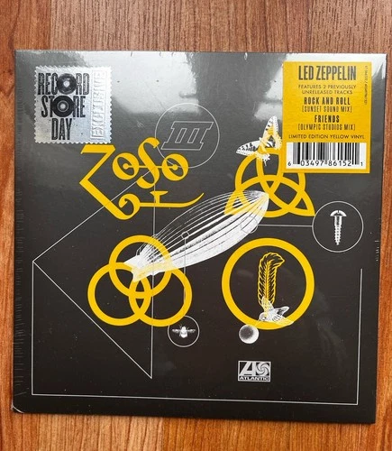 LED ZEPPELIN - Rock And Roll  RSD 2018   YELLOW VINYL 7inch SINGLE   SEALED MINT