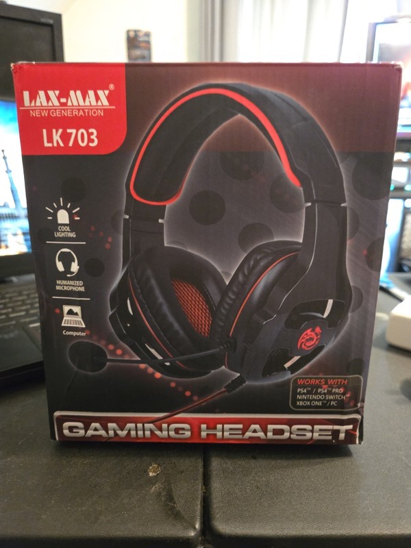 Lax Max Gaming Headset with Microphone for PC PS4 Xbox PS5 Nintendo Switch