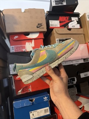 Nike Union Supreme Cortez Light Smoke Grey Blue Yellow DR1413-002 Mens 9 USED