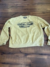 Porsche 911 Oversized Sweatshirt UO Exclusive Yellow Womens Size L/XL
