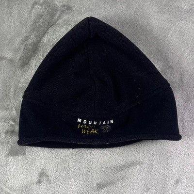 Vintage 90s Mountain Hardwear Polartec Fleece Beanie Black Gore Windstopper M