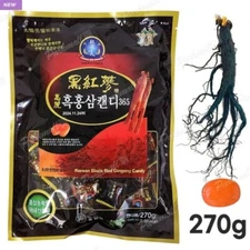 Korean Black Red Ginseng 365 Candy 800g Nutritious Snack Energy Supplement NEW