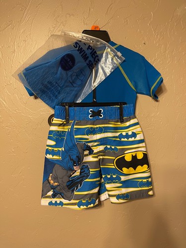 Batman niños pequeños 3 pc. conjunto de traje de baño - nuevo con defecto-Pick Size - Imagen 8 de 13