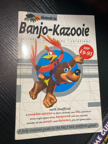 Banjo Kazooie N64 BOOK Guide Solution Walk Through Strategy Nintendo 64 Cheats