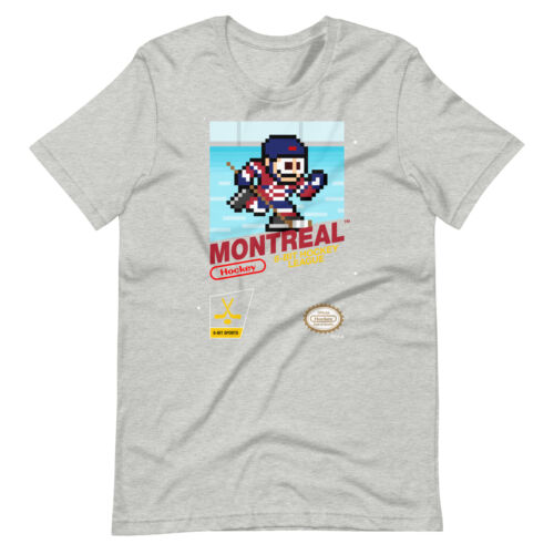Maglietta Nintendo Montreal Canadiens Hockey Team 8 bit retrò NES - Foto 3 di 13