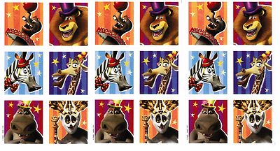 3 Sheets Madagascar 3 Scrapbook Stickers Alex Marty Melman Gloria