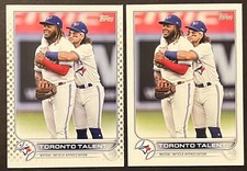 (2) 2022 TOPPS GOLD STAR  #381 TORONTO TALENT BO BICHETTE VLADIMIR GUERRERO JR