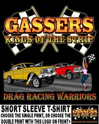 1960-1965 Old School Gasser Kings of the Street & Strip Drag Racing T-shirt 15