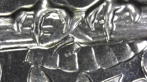 1956 Proof Washington Quarter with Die Gouge Reverse.   FS-25-1956-701.    1