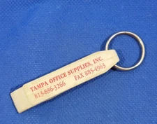 Vintage Keychain Tampa Office Supplies Advertising Keyring