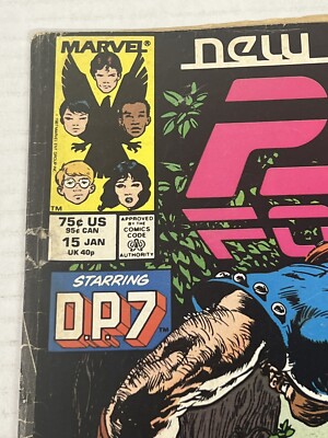 Marvel Comics New Universe Psi Force D. P. 7 Mastodon Issue 15