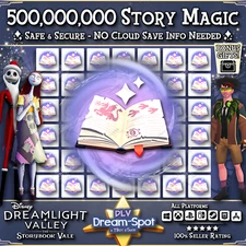 🌎 Disney Dreamlight Valley 💎500,000,000 Storybook Story Magic 💎+Extra Items🌎