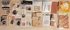 Choose among 21 Thanksgiving  Autumn rubber  cling stamps and stickers, new