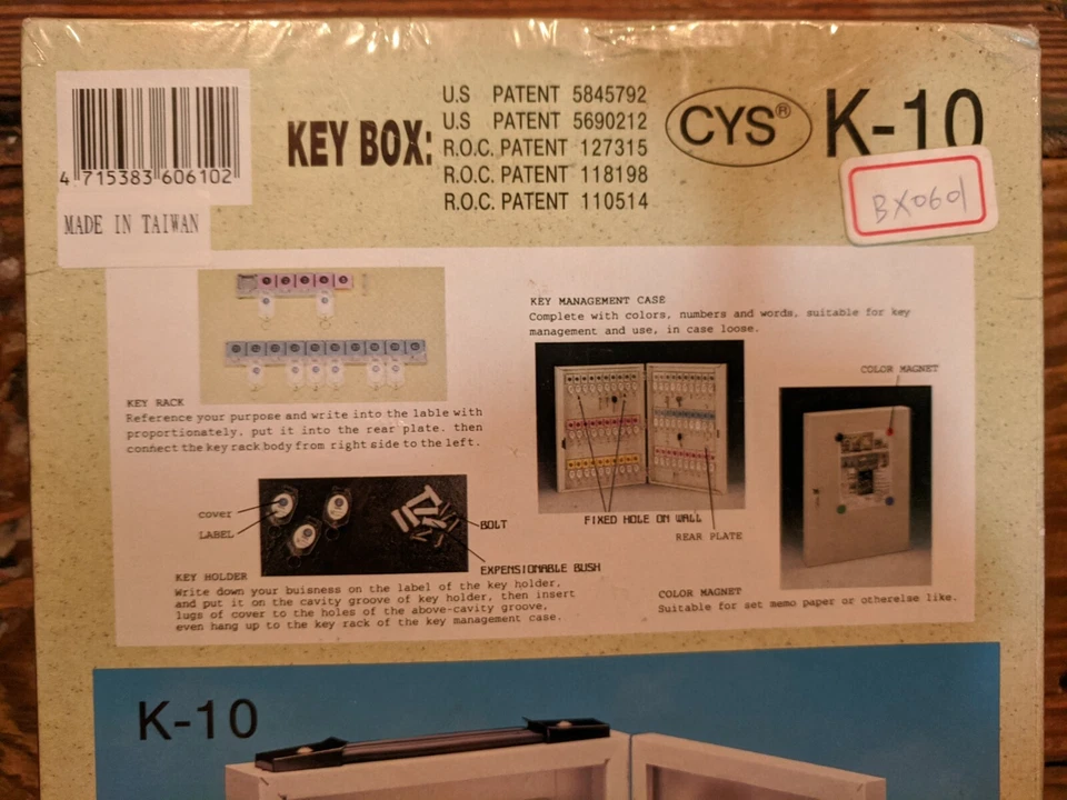 CYS K10 Key Management System, Storage Case, Key Box / Safe, Key Rack / Holder - Image 4 of 4