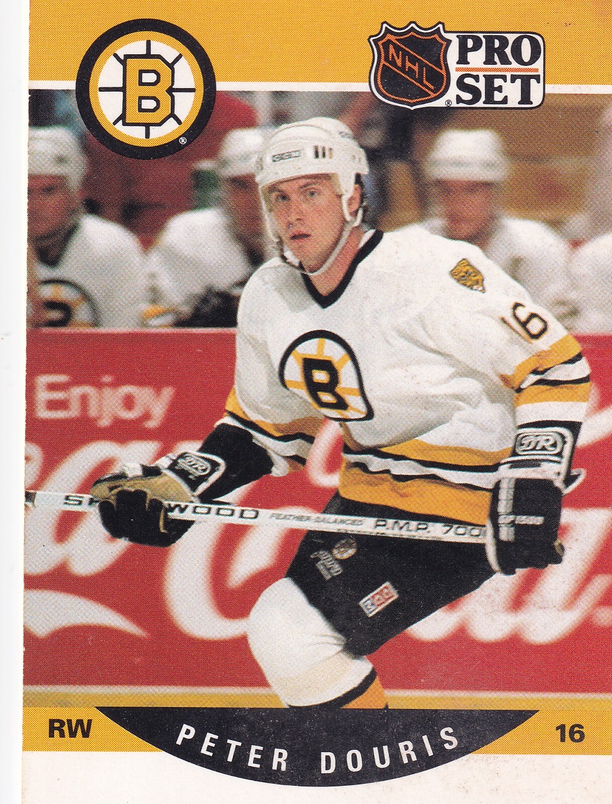 1990-91 Pro Set #407 Peter Douris- Boston Bruins + (Yes 4 Free Mystery Cards)