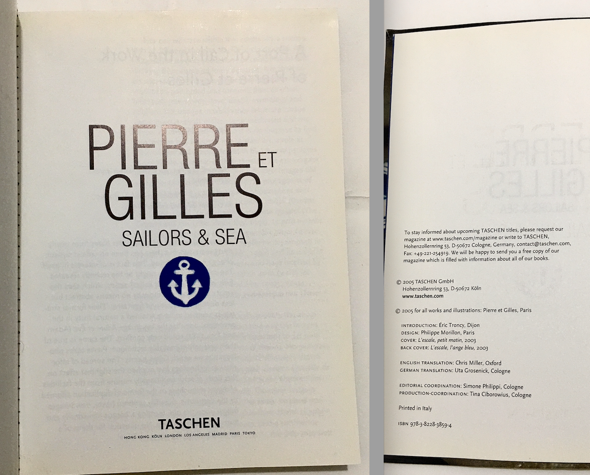 Pierre et Gilles. Sailors & Sea. Icons Collection. Taschen
