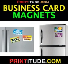 250 Personalized Magnetic Business Cards FULL COLOR Business Card Size 2"x3.5"