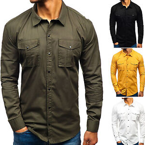 casual work shirts mens