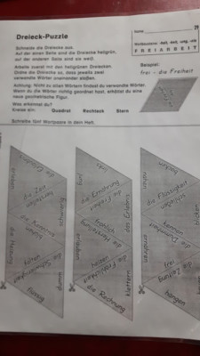 Wortbausteine Nomen + Wörter mit ''chs'' Montessori Freiarbeit Rechtschreibung 