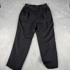 Ingenuity Pants Women's 16 Black Zip Fly Straight Leg Pocket Double-Waisted