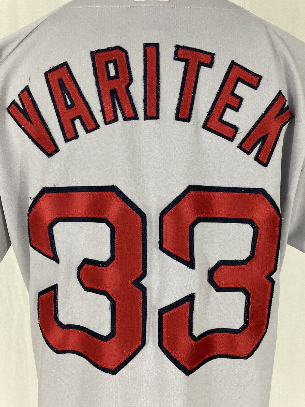 Coach Jason Varitek #33 Game Used Home White Jersey