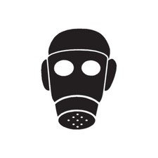Gas Mask - Vinyl Decal Sticker - Multiple Colors Sizes - Ebn3363