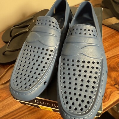 Club Room Atlas Perforated Men\'s Size 13 EVA Foam Blue Driver Loafers Shoes Club Room Men main image 4
