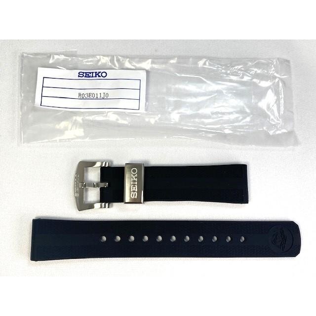 SEIKO 純正 PROSPEXシリコン バンド R03E011J0 20mm SEIKO PROSPEX 20mm Genuine Silicone Band Black R03E011J0 for