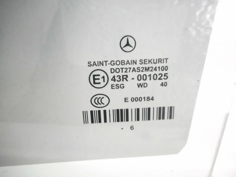 Mercedes-Benz E280 Door Window Glass Driver Left Rear OEM 2007 - Imagem 3 de 3