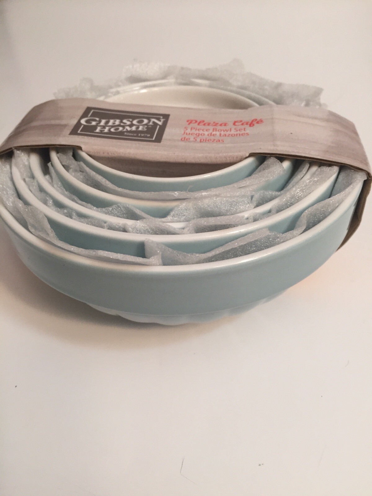 5 Pieces New Seafoam Blue. Dishwasher/ Microwave Safe