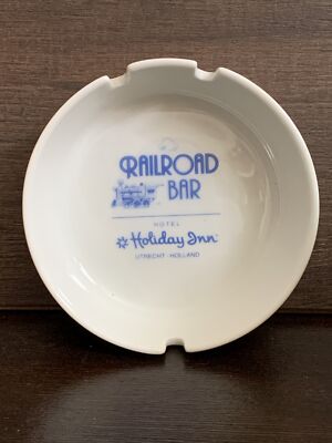 Railroad Bar~Holiday Inn~Utrecht Holland~Bauscher Bavaria Germany~Ashtray