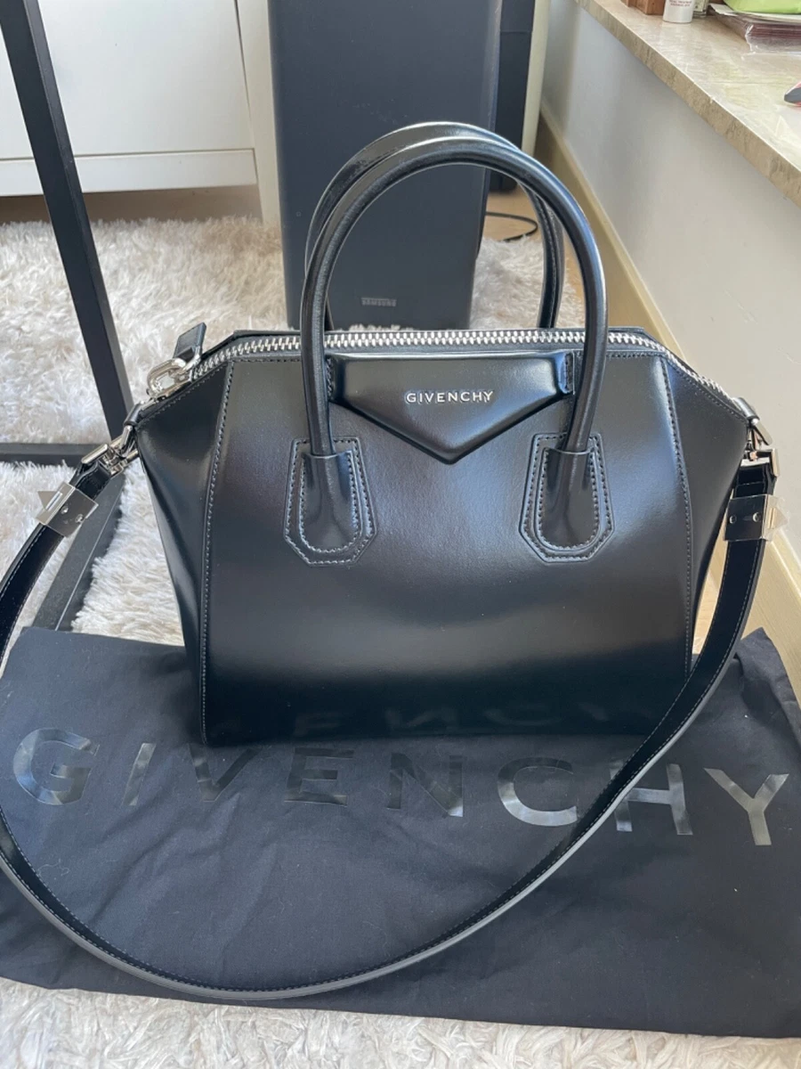 Givenchy Antigona Small Classic Smooth Black Calf Leather Tote Bag, new  with tag