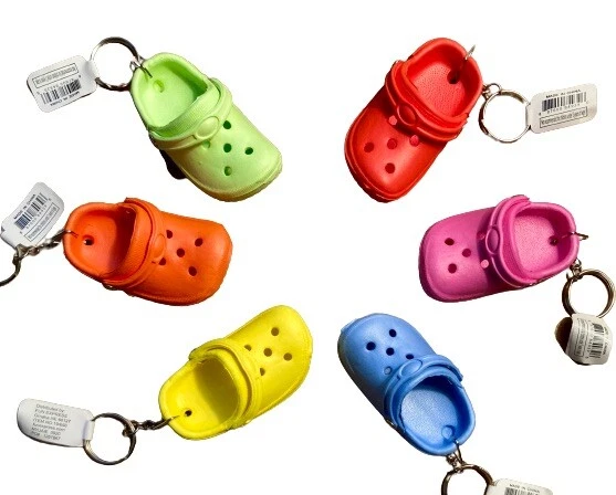 1 Cute Mini Crocs Sandal Keychain Charm Keyring Key Holder Novelty keychain  Gift