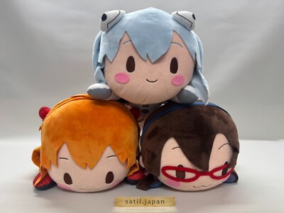 SEGA Mega Jumbo Nesoberi Evangelion Rei Ayanami & Asuka & Mari