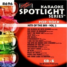 SOUND CHOICE KARAOKE 80'S POP HITS v. 2 cdg CD G SC8696 RARE 15 SONG EIGHTIES
