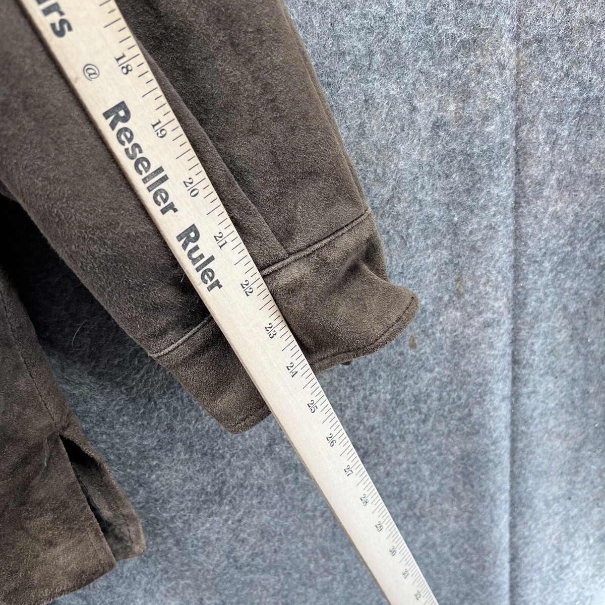 Pronto Uomo Jacket Mens Extra Large Adult Brown Suede Trench Coat