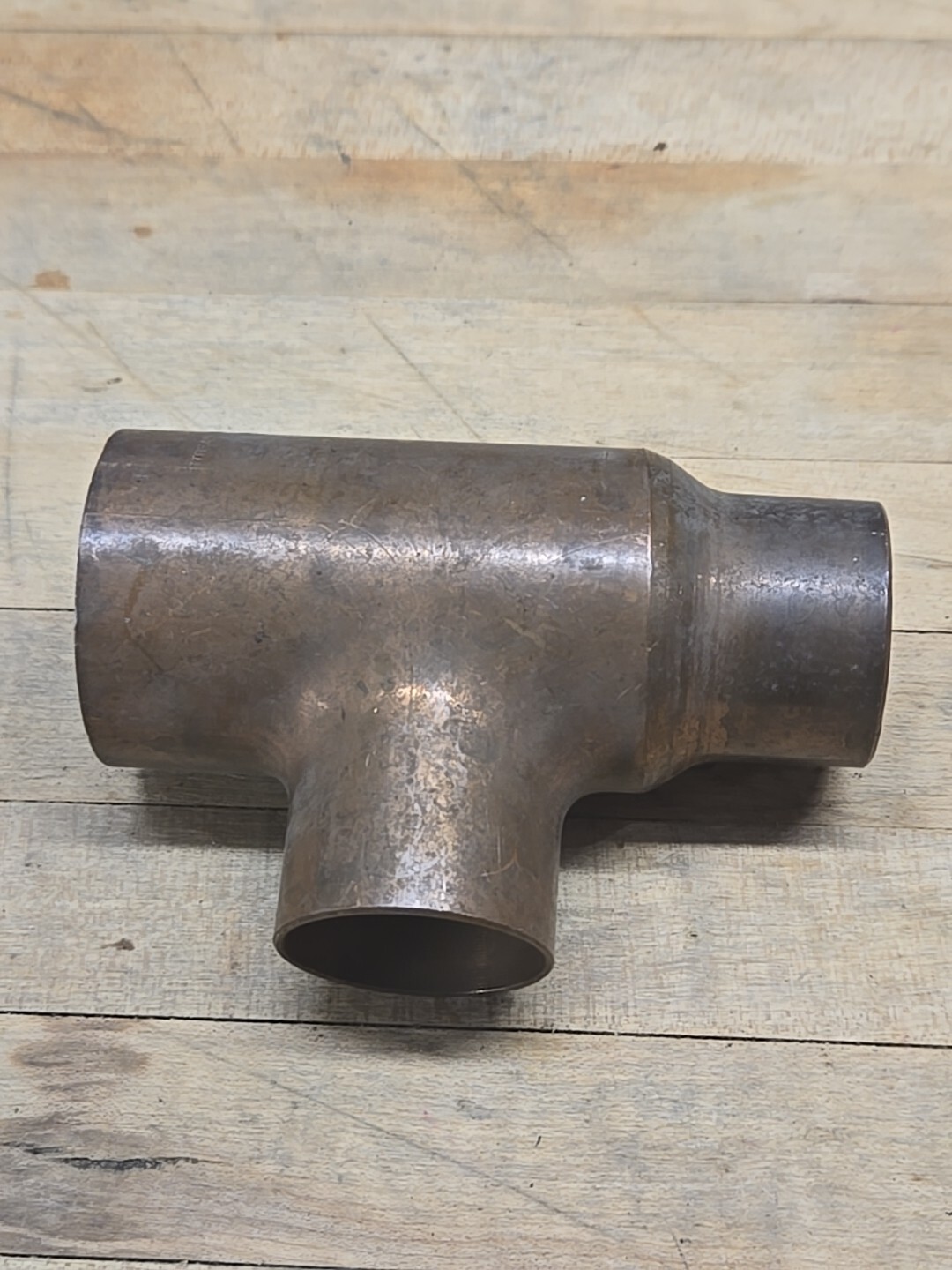 Copper Reducing Tee 2"x 1-1/2"x 1-1/2" Sweat