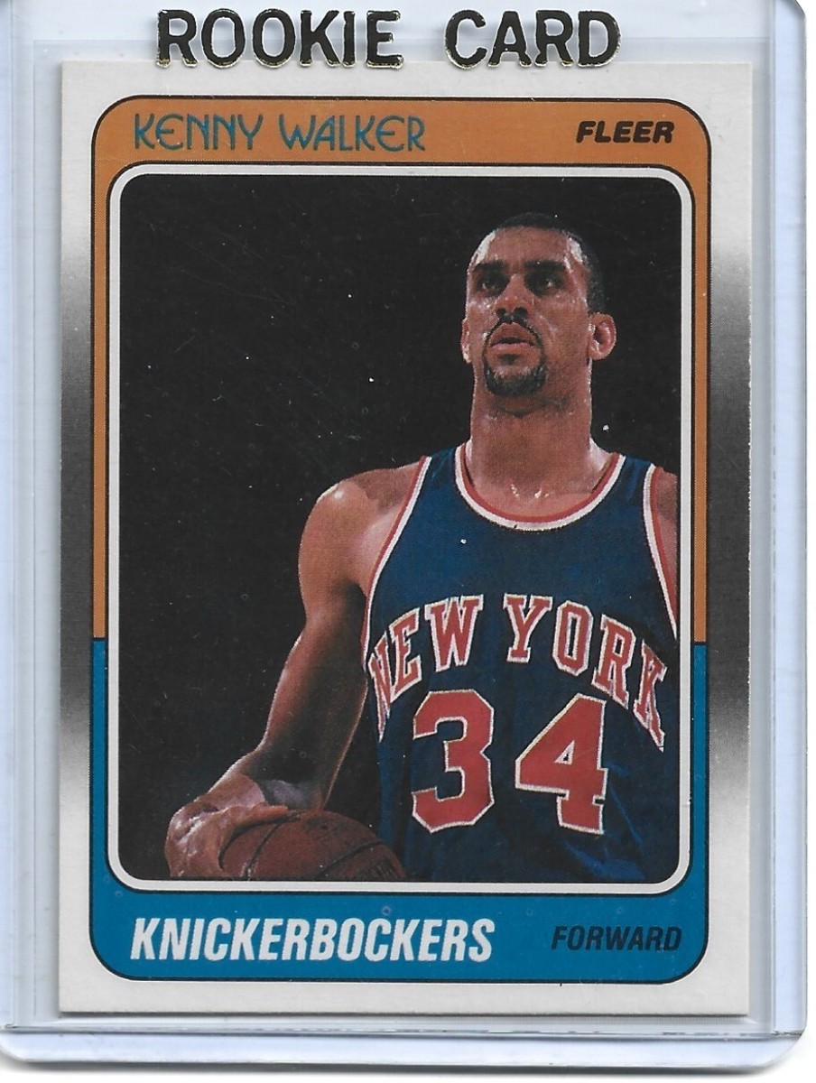 SALE NBA NY Knicks WALKER 8番NIKE Kenny Walker-New York Knicks-1988-89 Fleer Basketball ROOKIE