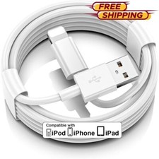 6FT/3FT USB Charging Cable Cord For iPhone 14 13 12 11 8 7 6 SE Fast Charger LOT