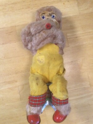 VIntage Battery Operated Balloon Blowing Monkey   