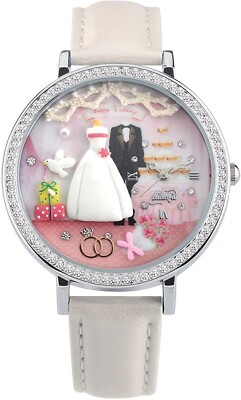 Didofa 242892 Womens Italian Quartz Movement Wrist Watch Silver/pearl White
