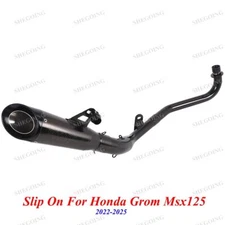 Complete Exhaust System Motorcycle Slip On For Honda Grom Msx125 2022-2025 Years