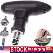 1 Set Golf Spike Ratchet Handle Wrench Tool Bits Golf Remover For Shoe Cleats