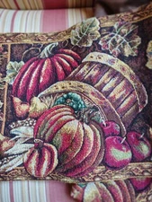 Fall Scene Tapestry Table Runner 13" x 70"