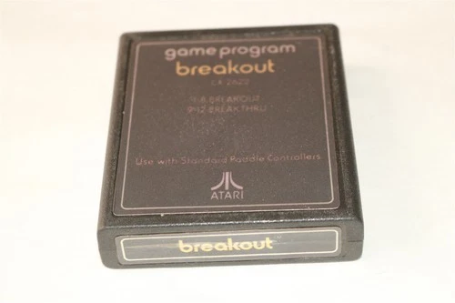ATARI 2600 - Breakout (Text Label) Video Game Cartridge